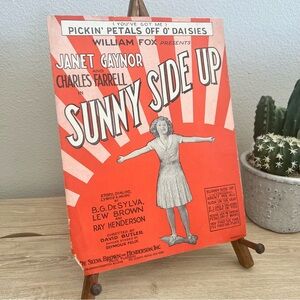 1929 Pickin’ Petals Off O’ Daisies Sunny Side Up Janet Gaynor Sheet Music